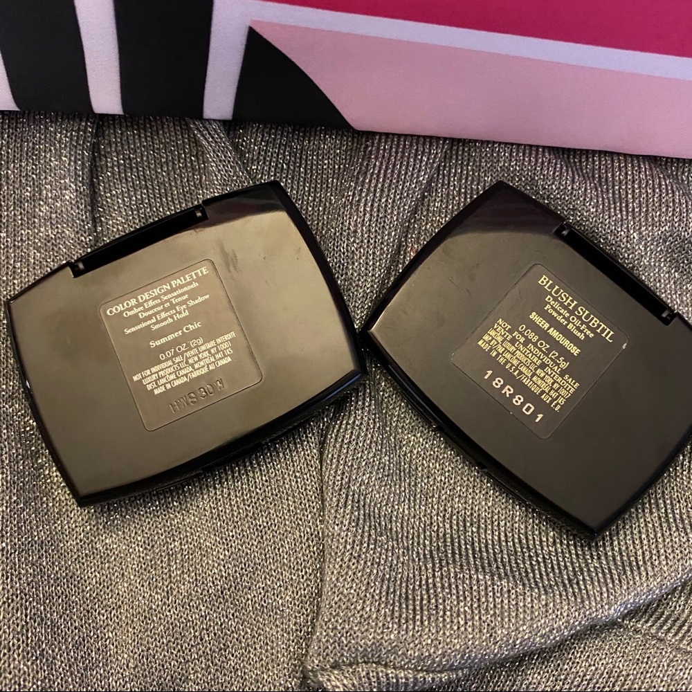 Lancome trio make up bag satin color palette blush - Picture 4 of 6